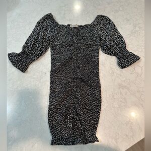 Mini Dress With Smocking Detail Size Small